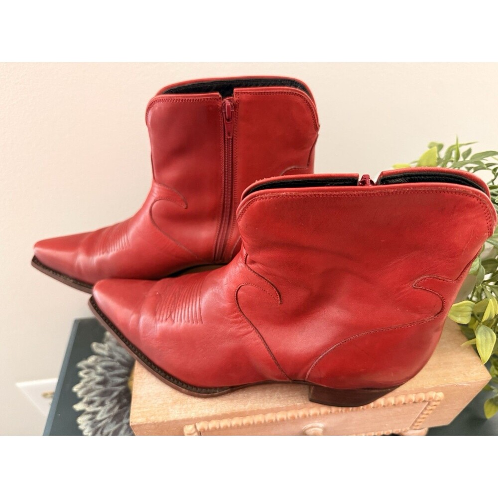 Charlie 1 Horse Lucchese Cowboy Boot Womens 8.5 B COWGIRL Western Boho Leather